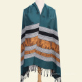 Chal de pashmina del jacquard de lujo de la moda para la bufanda del invierno de las mujeres
